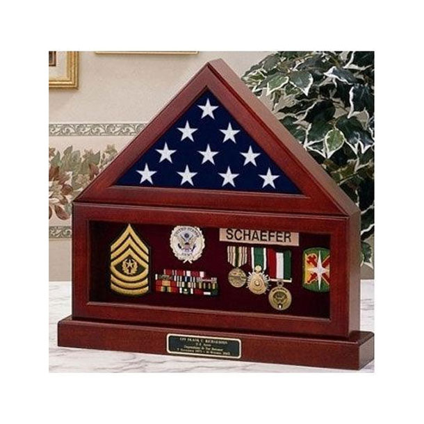 Flag And Pedestal Display Cases