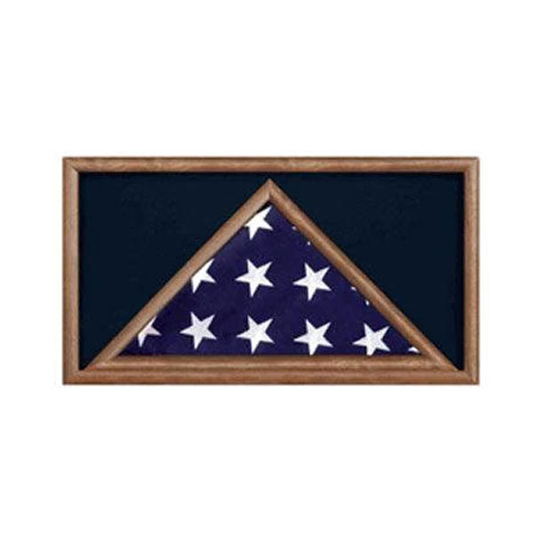 Military Flag And Award Medal Display Case - Shadow Box