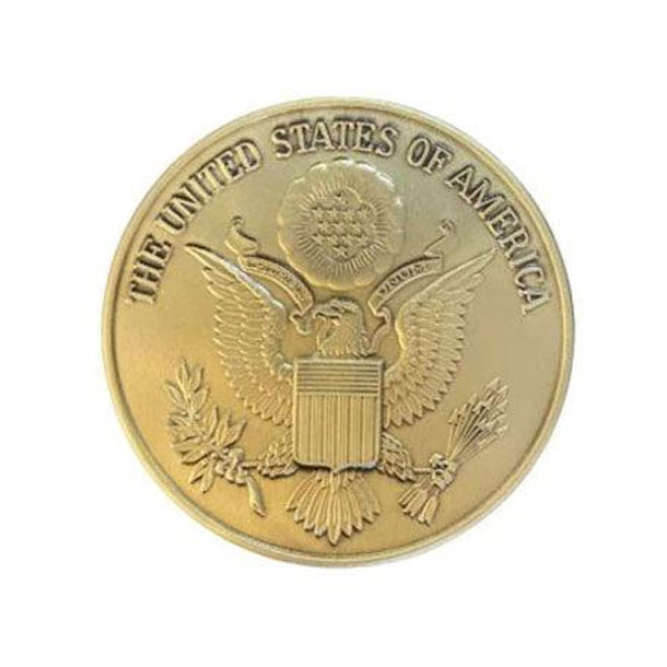 The Great Seal of The USA Brass Medallion