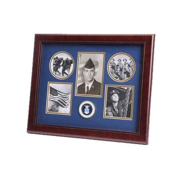 U.S. Air Force Medallion 5 Picture Collage Frame