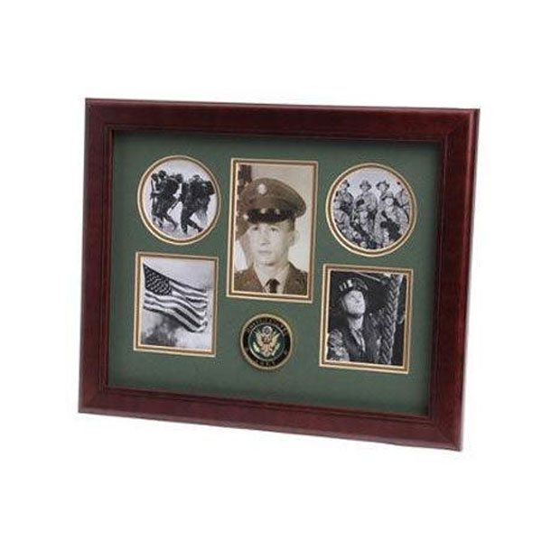 U.S. Army Medallion 5 Picture Collage Frame