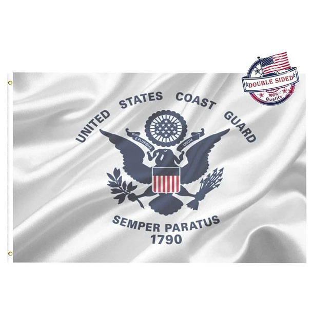 US Coast Guard Flag 3x5 Outdoor Double Sided