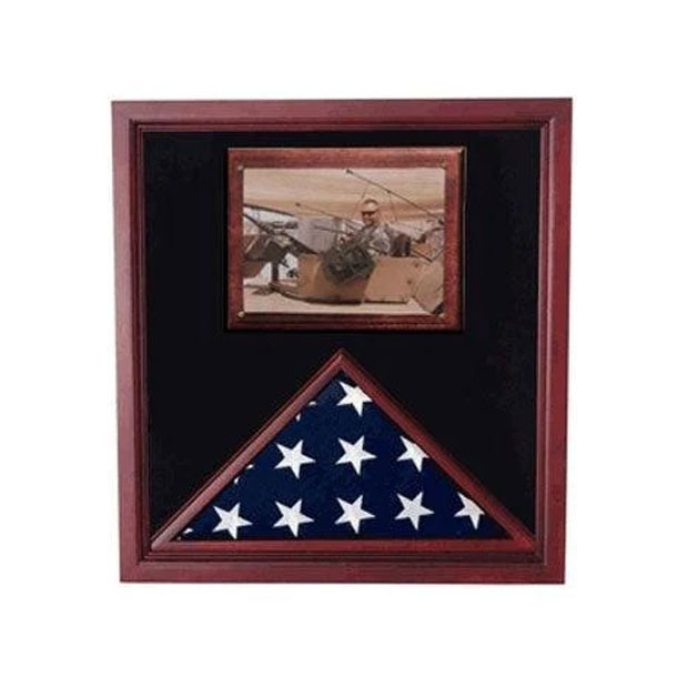 Army Air Corps Flag Shadow Case, Flag Frame With Photo Display