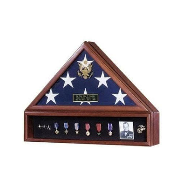 American Flag Case And Medal Display Case, Presidential